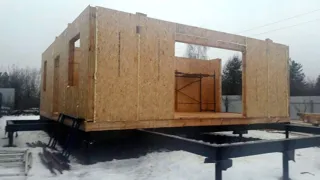 House based on the “Dilizhans 8x8” design, Moscow Region: wall assembly
