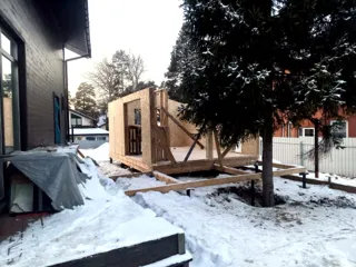 Özel projeye göre banya, Zhukovka kasabası: duvar montajı