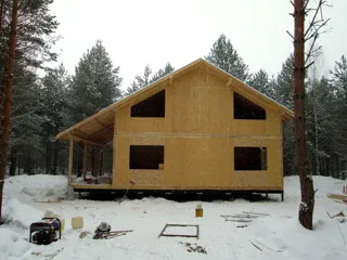 Custom-design house, Malye Soli village: finished building