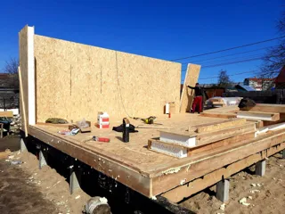 Haus nach Projekt „Dorofejewo“, Kovrov: Wandmontage