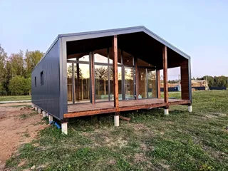 Haus nach Projekt „Barnhouse 65“, Dorf Kryukovo: Fertiges Haus