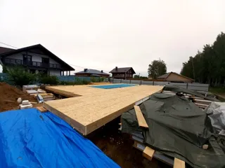Haus 228 m² nach individuellem Projekt, Dorf Lunevo: SIP-Boden auf Höhe 0