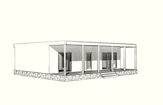 Özel projeye göre 104 m² ev, Kostroma bölgesi: proje görselleştirmesi
