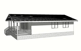 Haus nach individuellem Projekt, KP „Zentralnoe Rasdole“: Projektvisualisierung