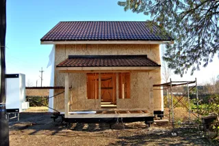 Haus nach Projekt „Solo“, Siedlung Vichuga: Fertiges Haus