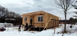 Haus 104 m² nach individuellem Projekt, Dorf Kornevo: Fertiges Haus