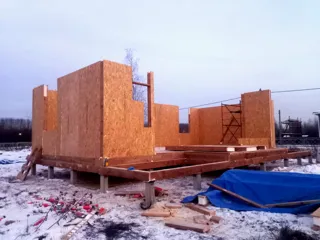 Haus 166 m², Projekt „München“, Vologda: Wandmontage