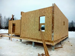 102 m² house, “Mistika - E2.8” design, Tutaev: wall assembly