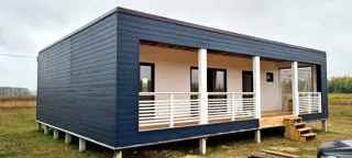 Haus 102 m², Projekt „Mistika - D“, Dorf Khrabrovo: fertiges Haus