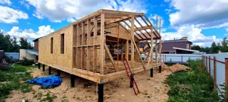 Haus 100 m² nach Projekt „Barnhouse 76.1“, Gebiet Moskau: Dach