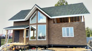Haus nach Projekt „Sarja“, Kazan: Fassadenverkleidung