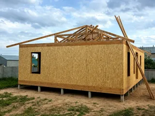 129,55 m² house built to a custom design, Kostroma Region: roofing