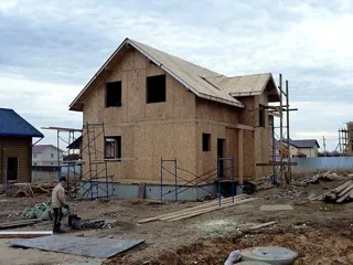 Haus nach Projekt „Bayern 193.54“, Nizhniy Novgorod: Wandmontage