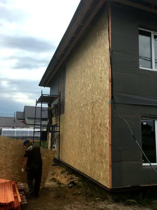 Haus nach individuellem Projekt, Kostroma: Fassadenverkleidung