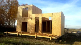 Haus nach Projekt „Grafit“, Siedlung Lyubashino: Wandmontage
