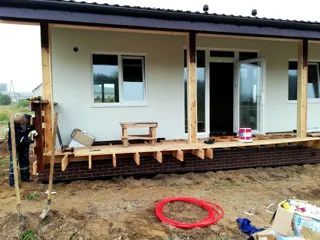 House, “Ivalo” design, Beli village: facade finishing