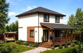 Haus nach individuellem Entwurf, Gebiet Nischni Nowgorod: Projektvisualisierung