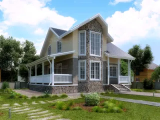 Haus 152 m², Projekt „Prag“, Dorf Lysnovo: Projektvisualisierung