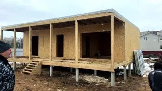 Haus nach Projekt „Mistika - K2.8“, Strunino: Wandmontage