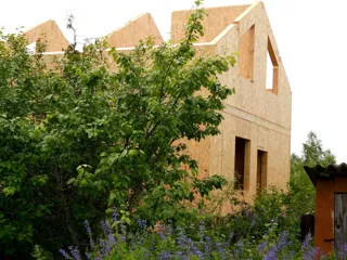 Haus nach Projekt „Metschta“, Gebiet Iwanowo: Wandmontage