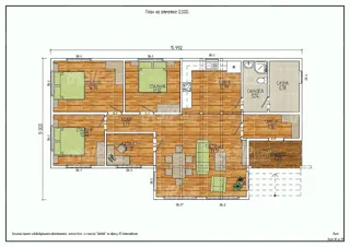 Haus nach Projekt „Arizona mini“, Gebiet Kostroma: Projektgrundriss