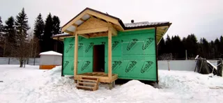 128 m² house built to a custom design, Byakovo village: completed house