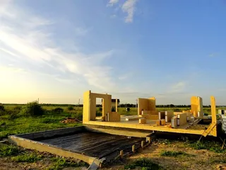 Haus nach Projekt „Gala“, Gebiet Iwanowo: Wandmontage