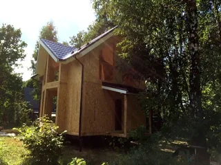Haus nach Projekt „Musterhaus“, Gebiet Moskau: Fassadenverkleidung