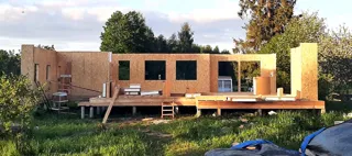 Haus 153,4 m² nach individuellem Projekt, Dorf Vereskunovo: Wandmontage