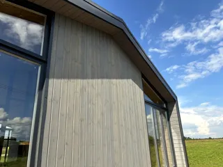 Haus nach Projekt „Barnhouse 84.2“, Dorf Ivantsevo: Fertiges Haus