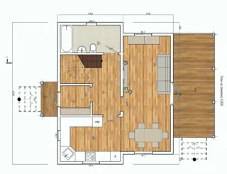 Haus nach Projekt „Edelwejs“, Istra: Projektgrundriss