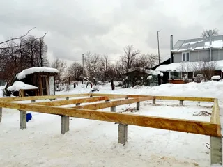 Haus 163,5 m² nach Projekt „Jessentuki 8x9“, Dorf Ivantsevo: Fundament und Grundrahmen