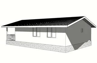 Haus nach individuellem Projekt, KP „Zentralnoe Rasdole“: Projektvisualisierung