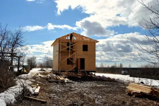 House based on the “Topaz” design, Andreevskoe village: completed house