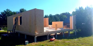Haus 105 m² nach individuellem Projekt, Dorf Toporok: Wandmontage