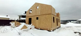 Haus 140 m² nach Projekt „Jessentuki 8x9“, Dorf Afanasovo: Obergeschoss und Dachgeschoss