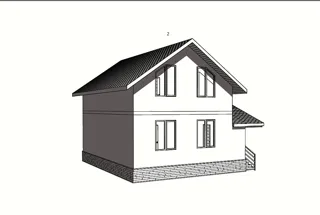 Haus nach individuellem Entwurf, Siedlung Borisoglebskiy: Projektvisualisierung