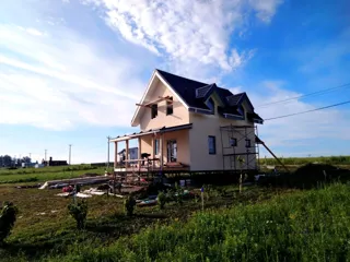 Haus nach Projekt „Garmonija 122.89“, Dorf Shirino: Fertiges Haus