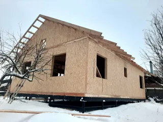 Custom-design house, Kostroma: wall assembly