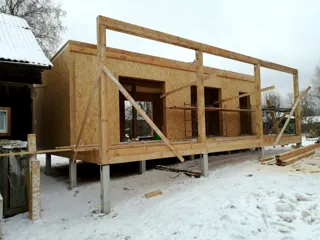 Haus nach Projekt „Mistika - S2.8“, Siedlung Nekrasovskoe: Wandmontage