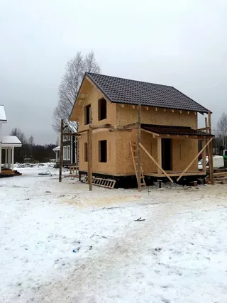 Haus nach Projekt „Awdeewo“, Siedlung Berezovka: Fertiges Haus