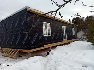 Haus 77,4 m², individuelles Projekt, SNT „Sadowod“: fertiges Haus