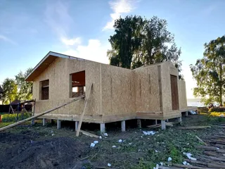 Haus 104 m² nach individuellem Projekt, Galich: Wandmontage