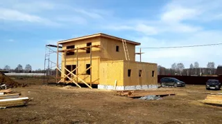 Garage nach Projekt „Slawjanka mini + Garage“, Dorf Nazarovo: zweites Obergeschoss und Dachgeschoss