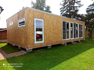 Haus 56 m² nach individuellem Projekt, Dorf Kleshchevo: Fertiges Haus