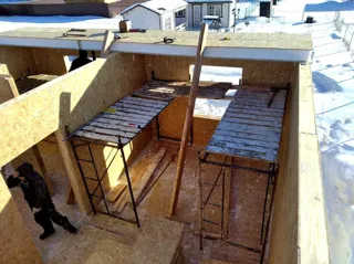 House, “Evseevo 2.8” design, Sharapovo village: interior partitions