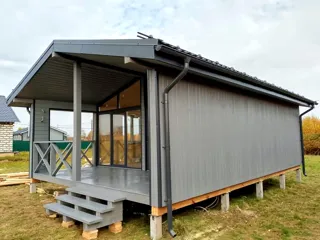 Haus nach Projekt „Chalet 45“, Gebiet Kostroma: Fertiges Haus