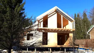 Haus, individuelles Projekt, Stadtkreis Dorf Zhedochi Naro-Fominskiy: fertiges Haus