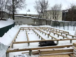 Haus 263 m² nach individuellem Projekt, Nizhniy Novgorod: Fundament und Grundrahmen
