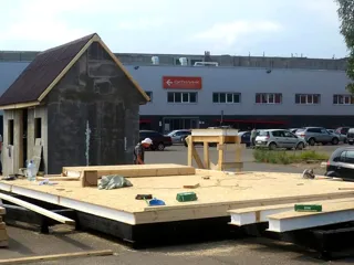 Haus nach Projekt „Musterhaus“, Yaroslavl: Fundament und Grundrahmen